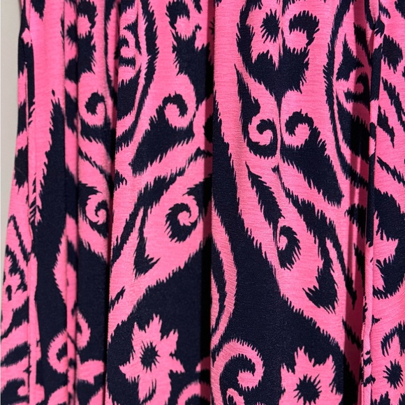 Pink and Navy Pink Coconut Boutique Dress with Waist Tie Size - Picture 2 of 3